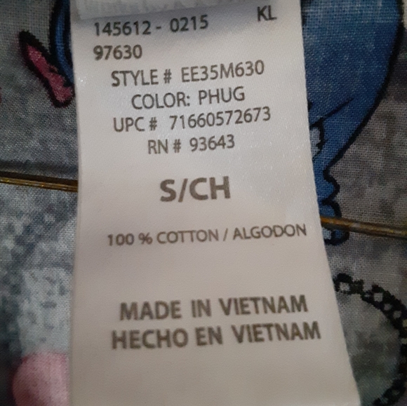 Disney Eeyore and Piglet Small Scrub shirt - Picture 3 of 3